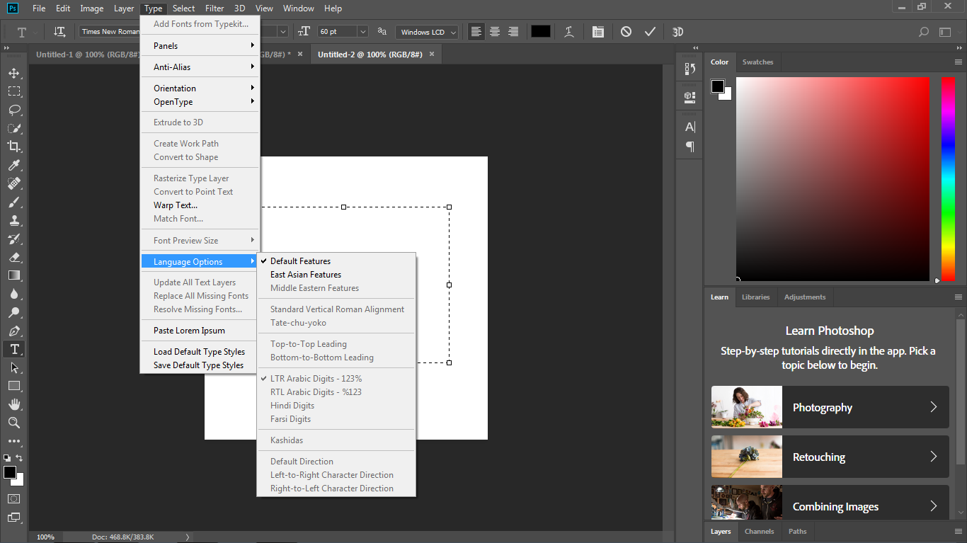 how to add fonts to adobe photoshop cs4