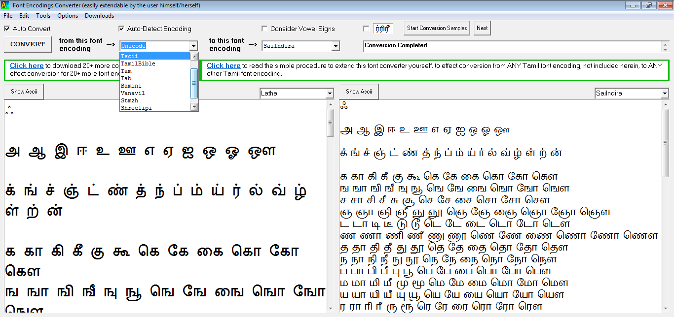 Arial unicode ms font converter