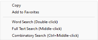 Favorites and Search